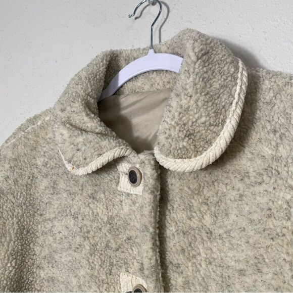 Vintage Tudor Court Button Front Speckled Fleece Jacket/Shacket Women's Size Med - Picture 11 of 16